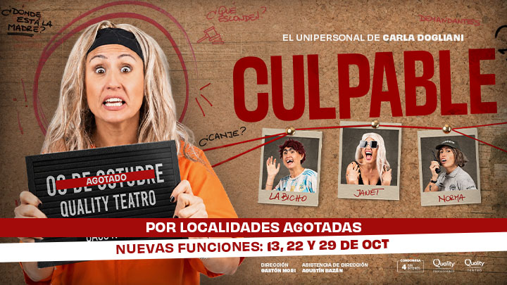 Culpable - El unipersonal de Carla Dogliani